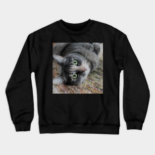 Cute Cat Relaxing Crewneck Sweatshirt